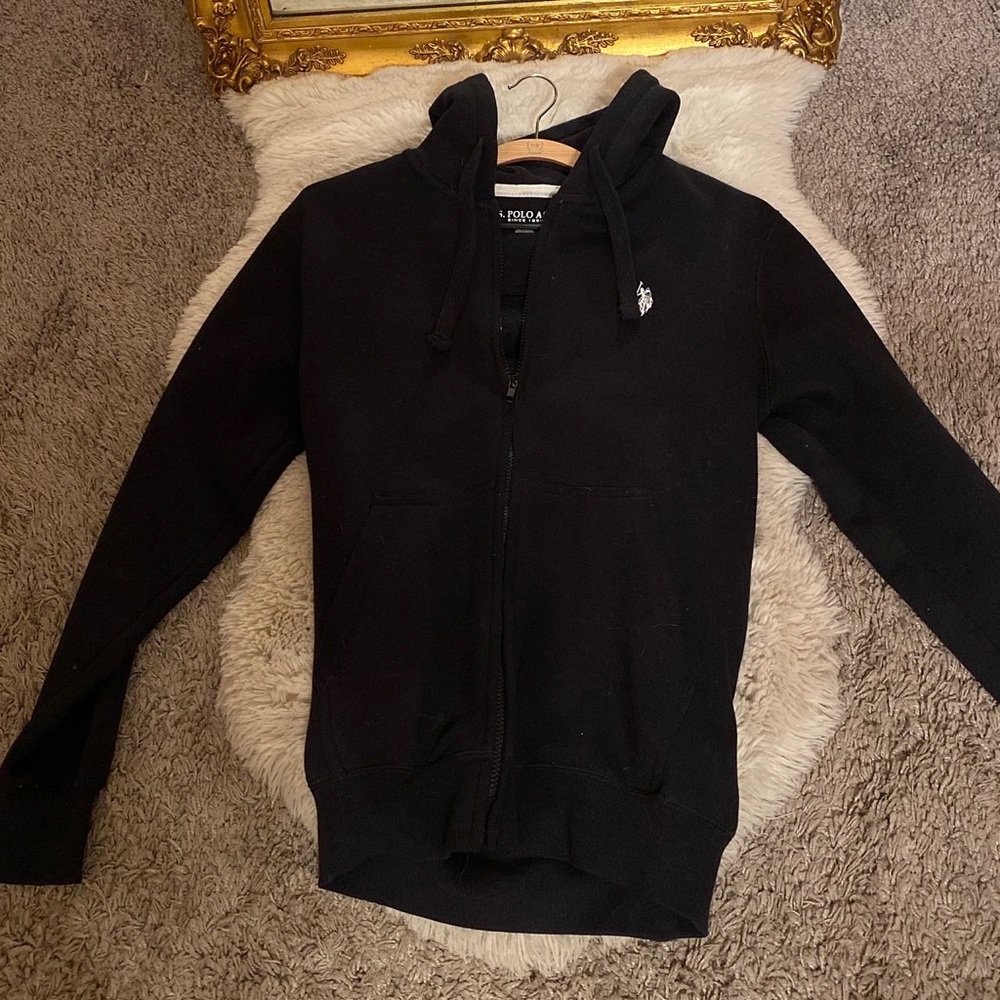 Polo sweater zip up